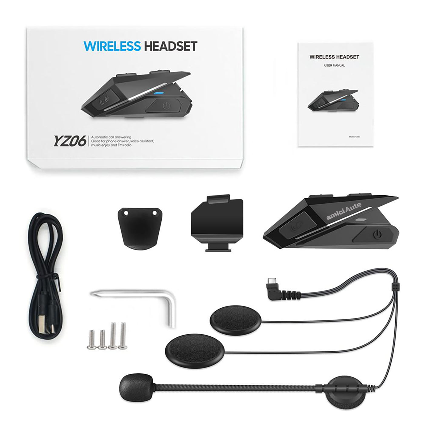 Helmet Bluetooth Handsfree YZ06