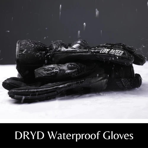 Lone Ranger Dryd Waterproof Riding Gloves-Black