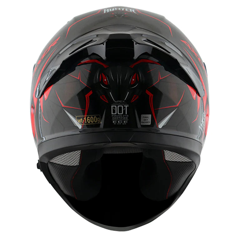 APEX HUNTER HELMET BLACK RED