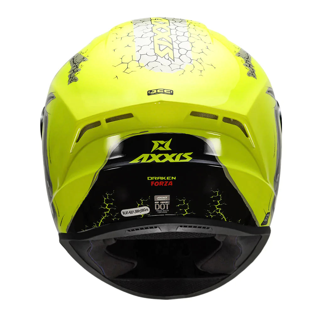 AXXIS DRAKEN FORZA HELMET WITH FREE SMOKE VISOR