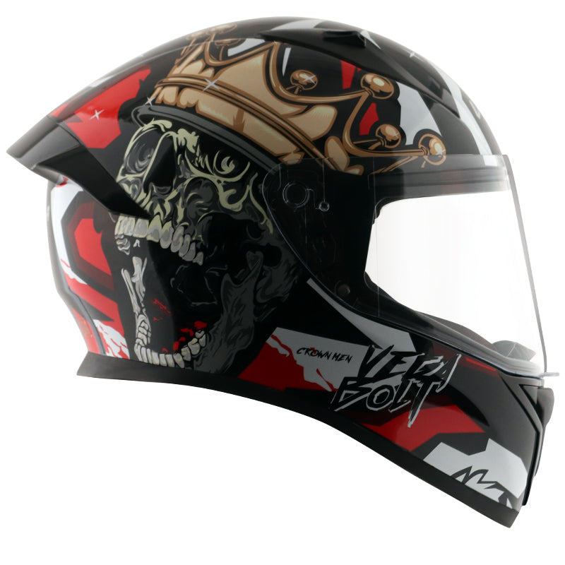 Bolt Crown Men Black Red With Free Balaclava mask