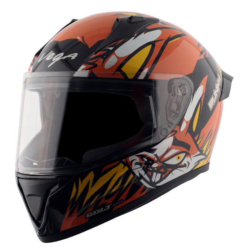Bolt Bunny Black Orange Free Balaclava Mask