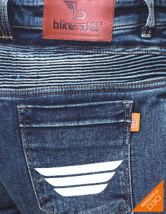 Bikeratti Steam Denim Jeans with Kevlar and D3O Armour