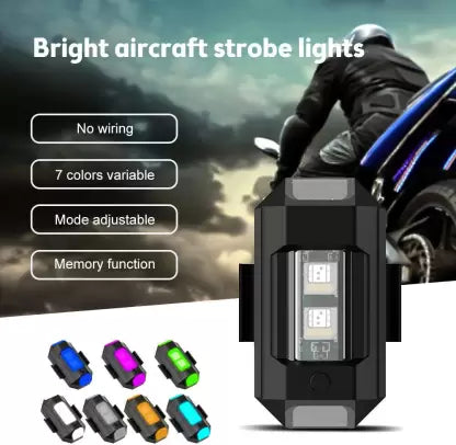 LED Aircraft Strobe warning Accessories Lights 7 Colors Exterior