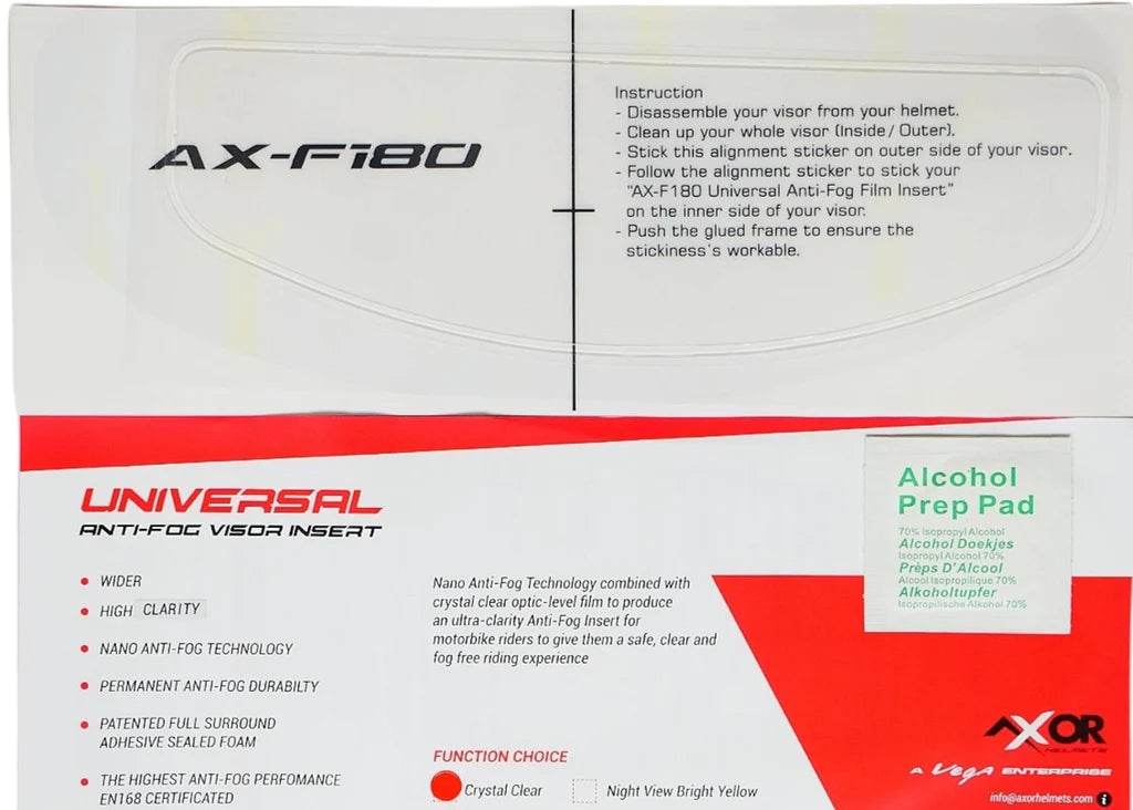 AX-F180 UNIVERSAL ANTIFOG FILM