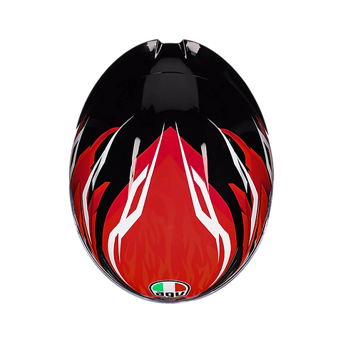 AGV K1 S HELMET - LION BLACK/RED/WHITE (ISI & ECE2206)