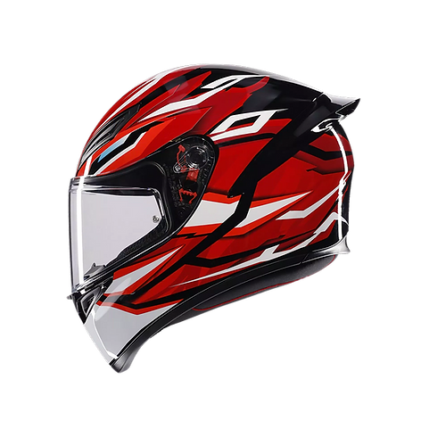 AGV K1 S HELMET - LION BLACK/RED/WHITE (ISI & ECE2206)