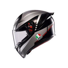 AGV K1 S HELMET - LAP MATT BLACK/GREY/RED (ISI & ECE2206)