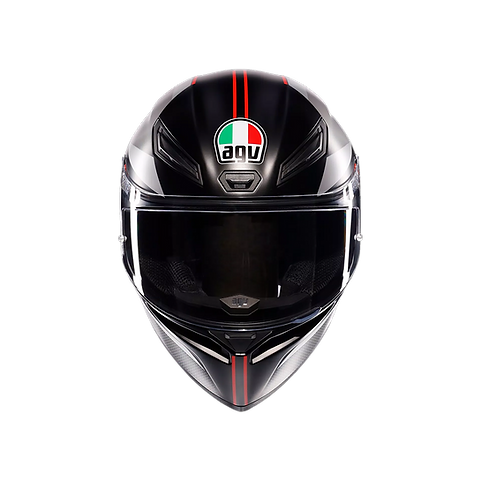 AGV K1 S HELMET - LAP MATT BLACK/GREY/RED (ISI & ECE2206)