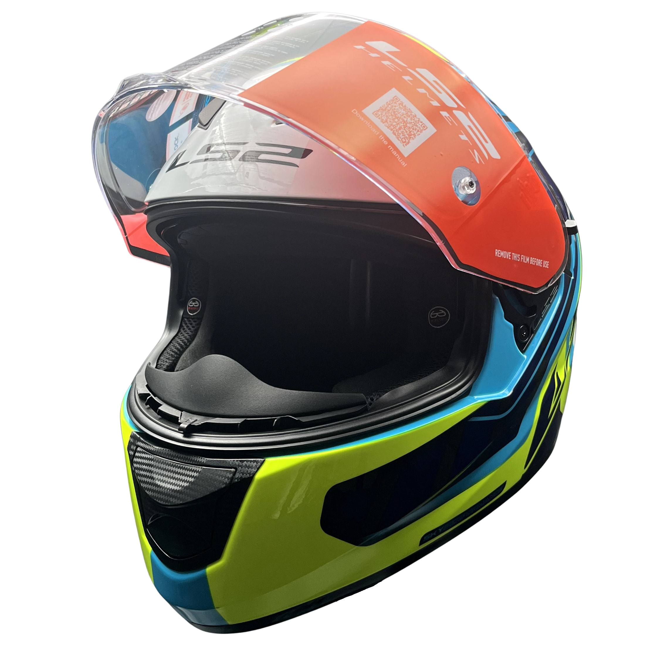 LS2 STREAM EVO LETAILS BLUE/HI VIZ YELLOW