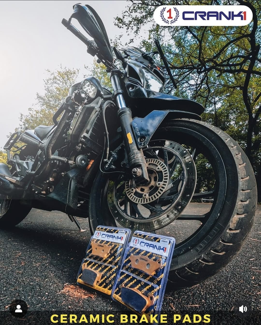 Ceramic Brake Pads For Jawa Perak - Rear - CRM359