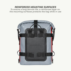 ViaTerra DryBag 8L - 100% Waterproof Motorcycle Tailbag/ Rear rack bag (Universal with versatile mounting)