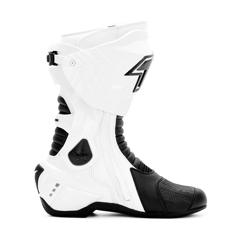 TIGER TR ONE PRO X SPORTS BIKERS RIDING BOOTS - WHITE