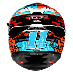 NHK K5R ALEX ESCRIG #7 - WHITE RED GLOSSY