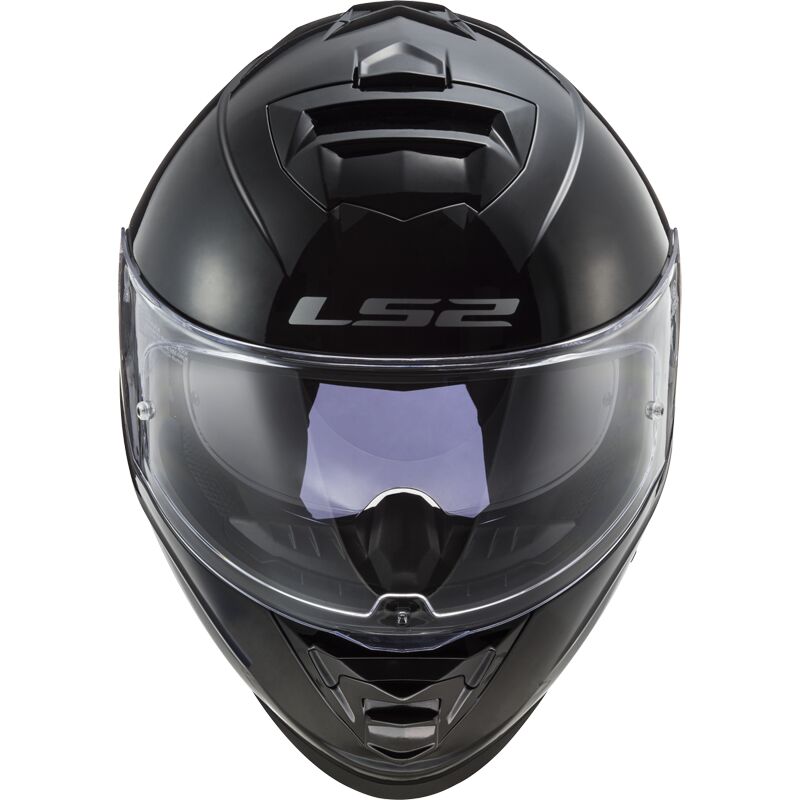 LS2 STORM II SOLID GLOSSY BLACK
