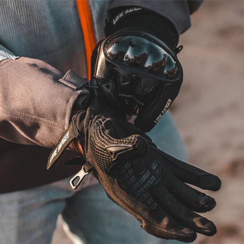 Lone Ranger AirX Biker Gloves- Black