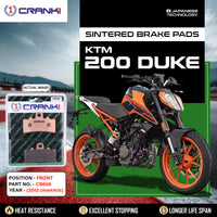 Sintered Brake Pads For KTM 200 Duke (2012 Onwards) - Front - CB606 - 1 Set