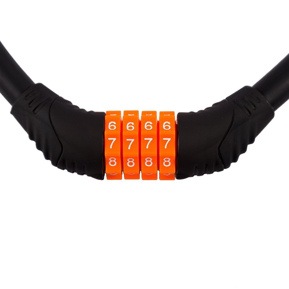 AUTOTRUMP Export Quality Multipurpose Number Changing Lock (Black orange)