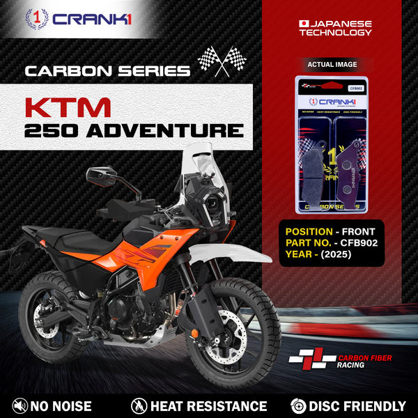 Carbon Brake Pads For KTM 250 Adventure (2025) - Front - CFB902 - 1 Set