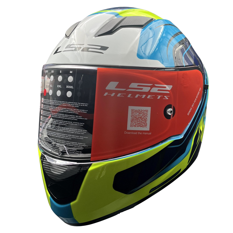 LS2 STREAM EVO LETAILS BLUE/HI VIZ YELLOW