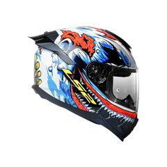 LS2 FF352 FLASH MONSTER WHITE RED