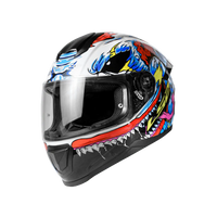 LS2 FF352 FLASH MONSTER WHITE RED