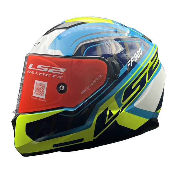 LS2 STREAM EVO LETAILS BLUE/HI VIZ YELLOW