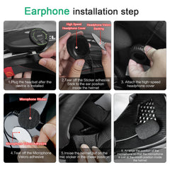 EJEAS Q8_Motorcycle Mesh Intercom, 6 Riders Group Talking at The Same Time