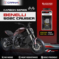 Carbon Brake Pads For Benelli 502C Cruiser - Rear - CFB662 - 1 Set