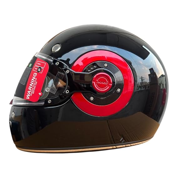 SMK RETRO GLOSS BLACK HELMET - GL230