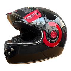 SMK RETRO GLOSS BLACK HELMET - GL230