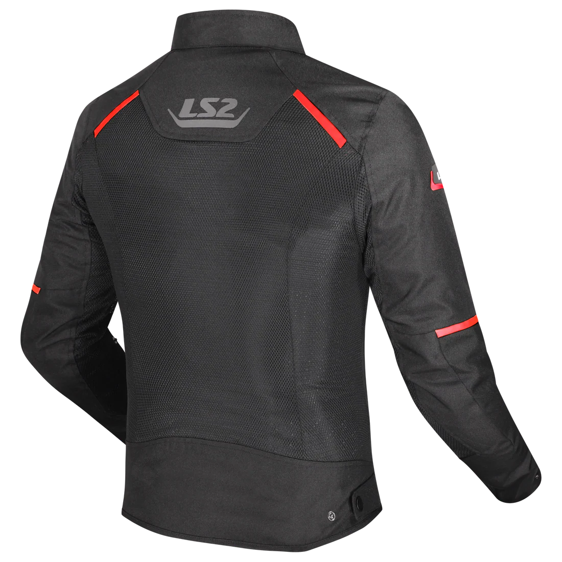 BREEZE JACKET - BLACK RED - CE CLASS A CERTIFIED JACKET