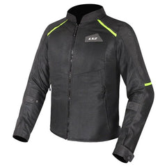 LS2 BREEZE JACKET - BLACK HI VIZ YELLOW - CE CLASS A CERTIFIED JACKET