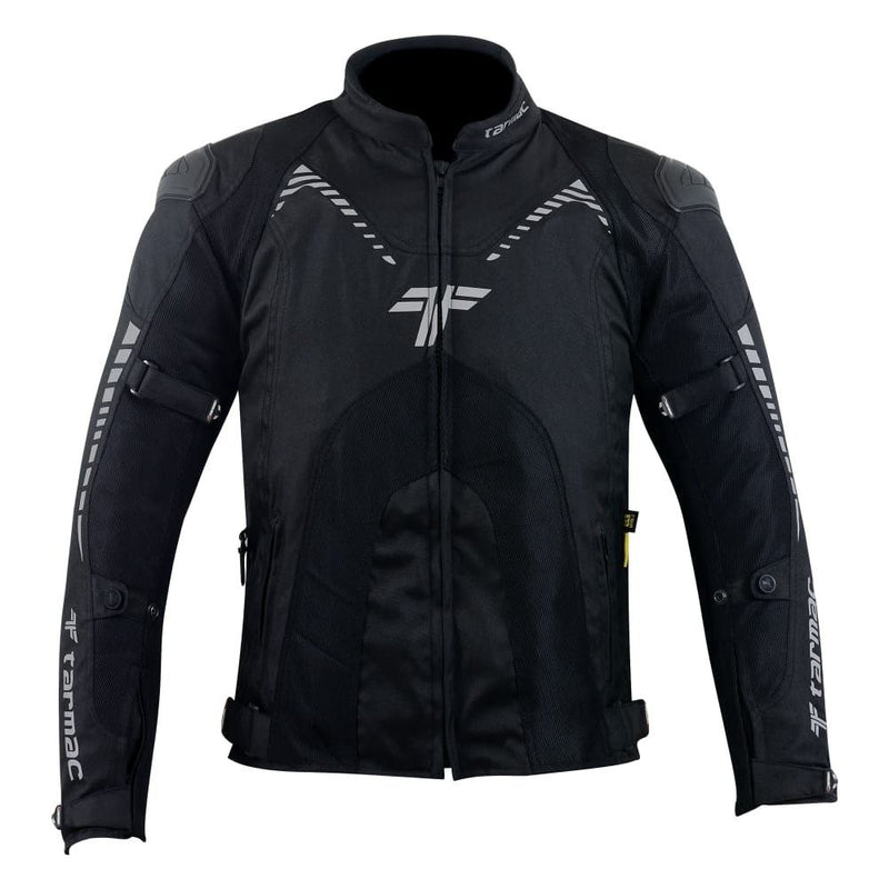 Tarmac Corsa Black Riding Jacket with SAFE TECH protectors