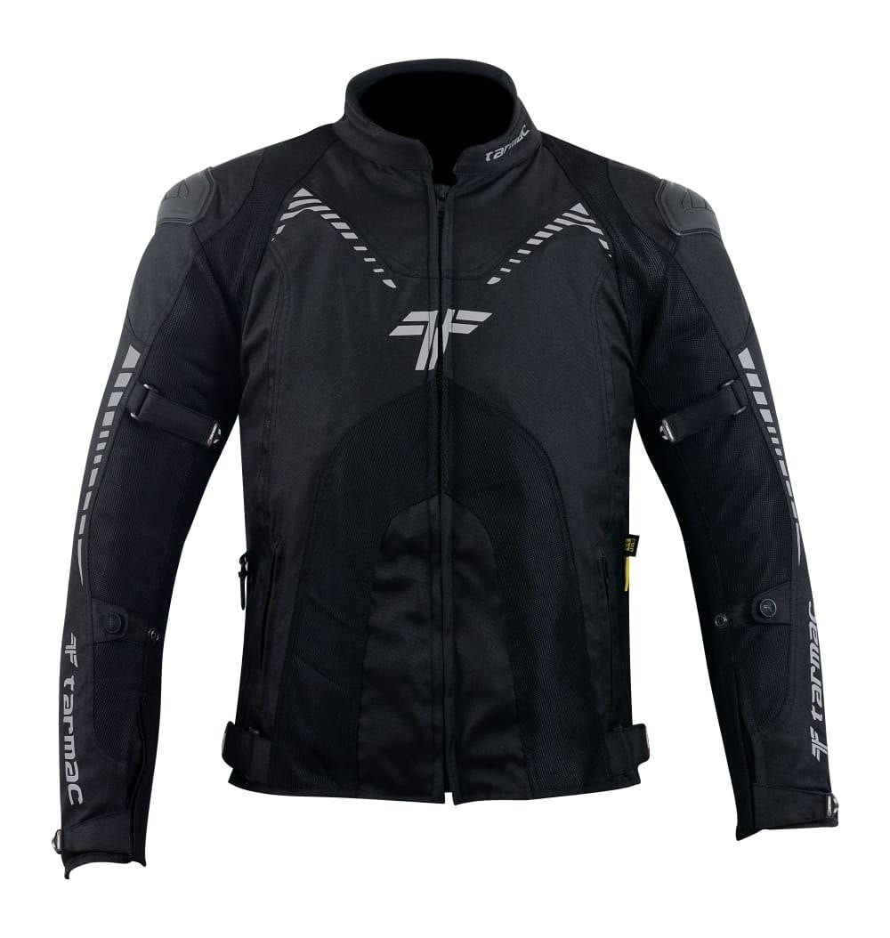 Tarmac Corsa Black Riding Jacket with SAFE TECH protectors