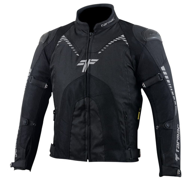 Tarmac Corsa Black Riding Jacket with SAFE TECH protectors