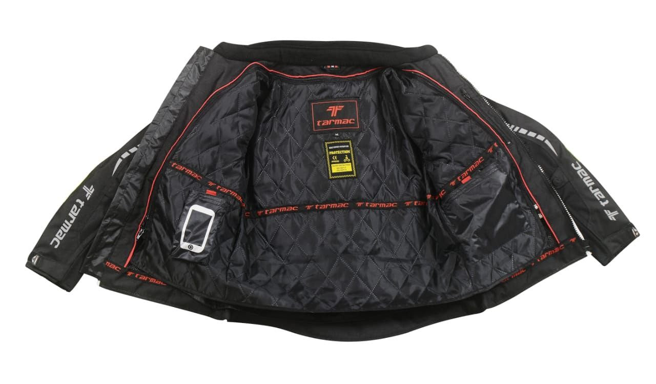 Tarmac Corsa Black Riding Jacket with SAFE TECH protectors