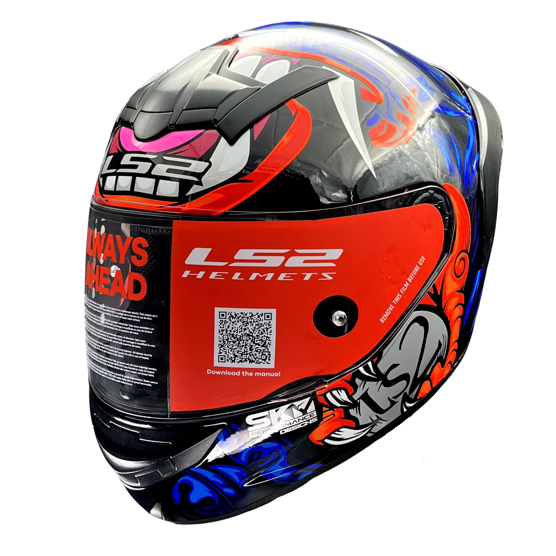 LS2 FF352 ROOKIE FOO DOG BLUE