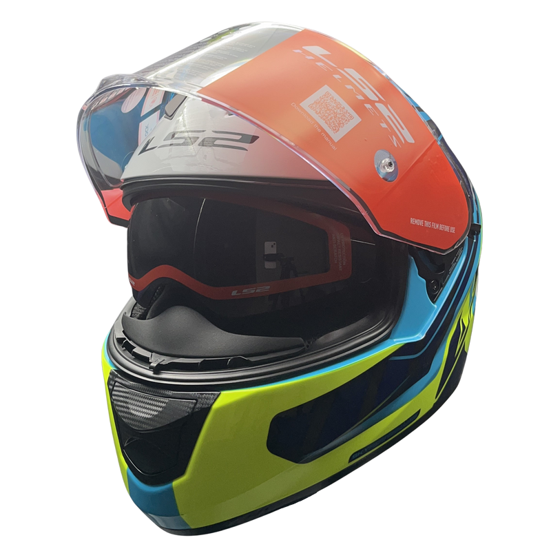 LS2 STREAM EVO LETAILS BLUE/HI VIZ YELLOW