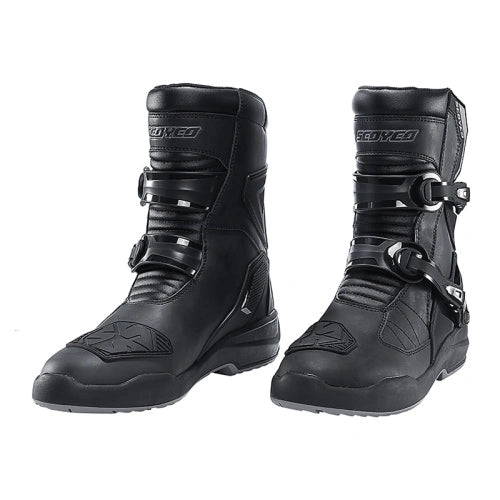 SCOYCO All-weather Motorcycle Touring Waterproof Boots - Black