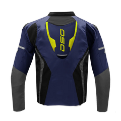 DSG Apex Air-Flow Riding Jacket Racing Blue Grey Yellow Fluo