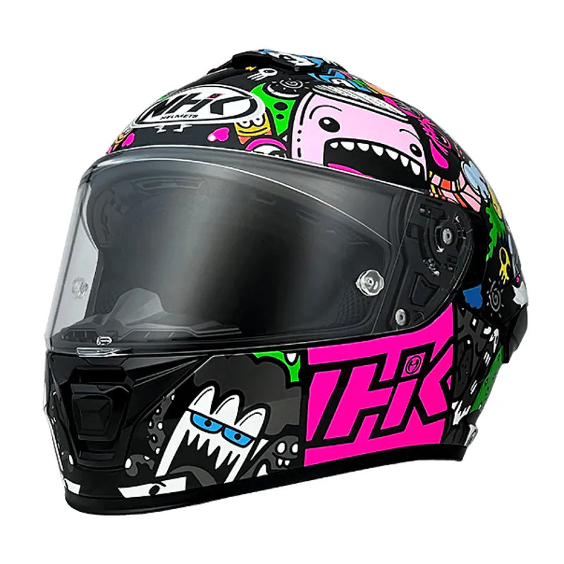 NHK K5R DOODLE - BLACK BLUE GLOSSY