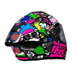 NHK K5R DOODLE - BLACK BLUE GLOSSY