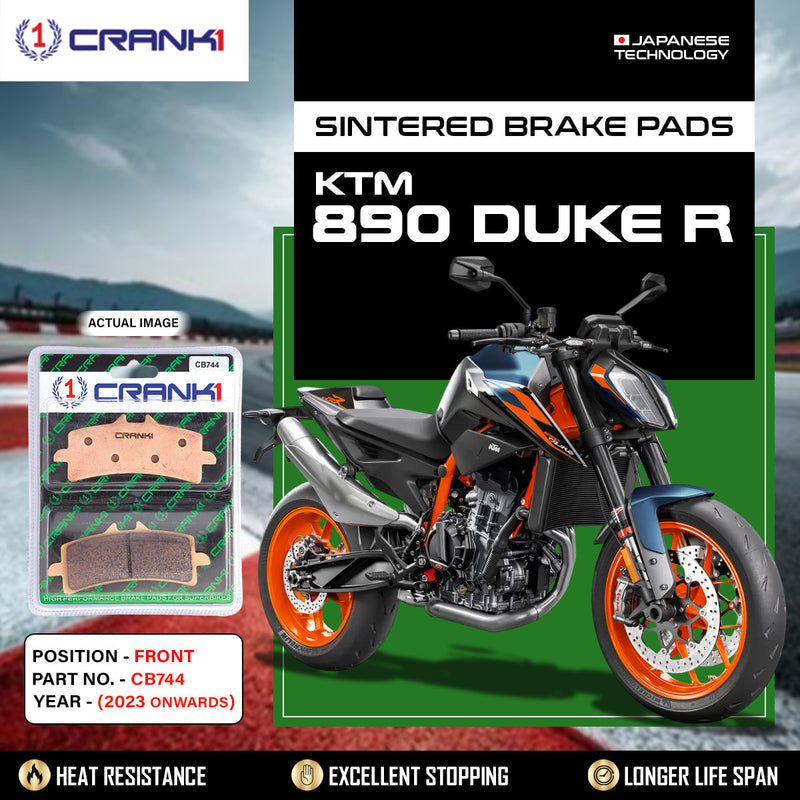 Sintered Brake Pads For KTM 890 Duke R (2023 Onwards) - Front - CB744 - 2 Sets