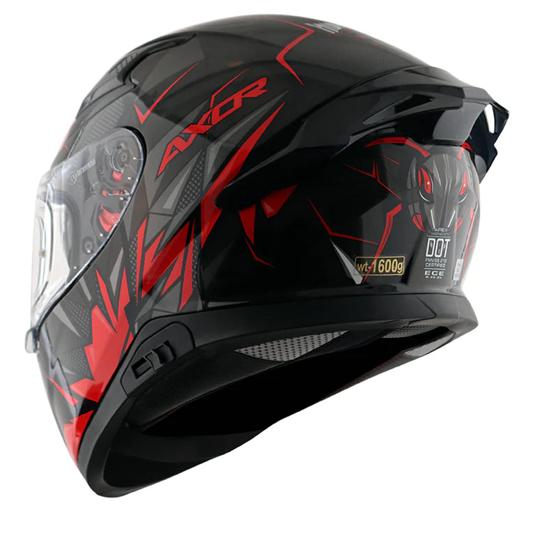 APEX HUNTER HELMET BLACK RED
