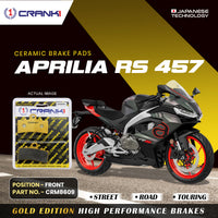 Ceramic Brake Pads For Aprilia RS 457 - Front - CRM8609 - 1 Set