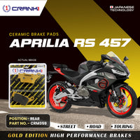Ceramic Brake Pads For Aprilia RS 457 - Rear - CRM359 - 1 Set