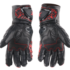 Axor Enzo Riding Gloves - Black Red