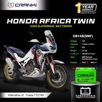 Battery For Honda Africa Twin (2016-2017) - CB14S - Factory Activated