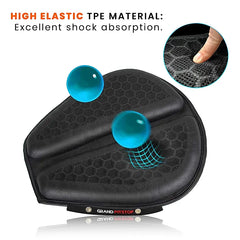 Motorcycle Honeycomb Air Gel Seat Cushion - Universal Fit